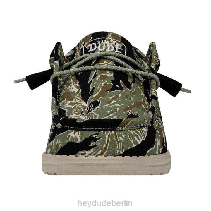 Wally-Tarnung Hey Dude Männer 8JFX430 Schuhe Tigerstreifen-Camouflage