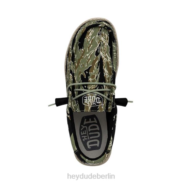 Wally-Tarnung Hey Dude Männer 8JFX476 Schuhe Tigerstreifen-Camouflage