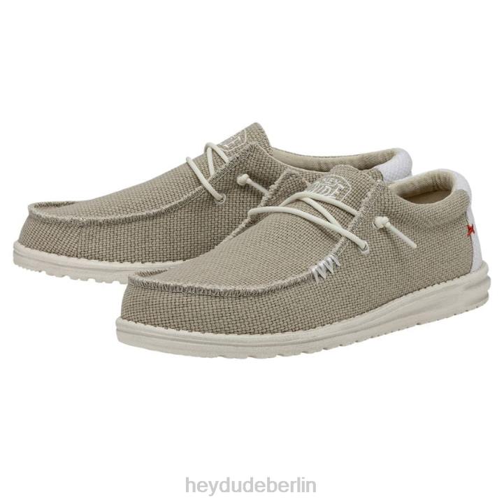 Wally geflochten Hey Dude Männer 8JFX374 Schuhe cremefarben