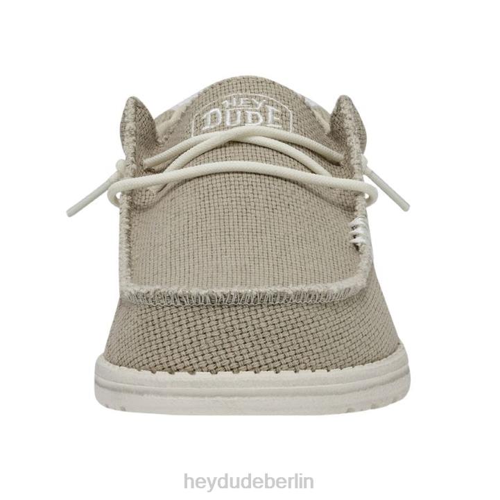 Wally geflochten Hey Dude Männer 8JFX374 Schuhe cremefarben