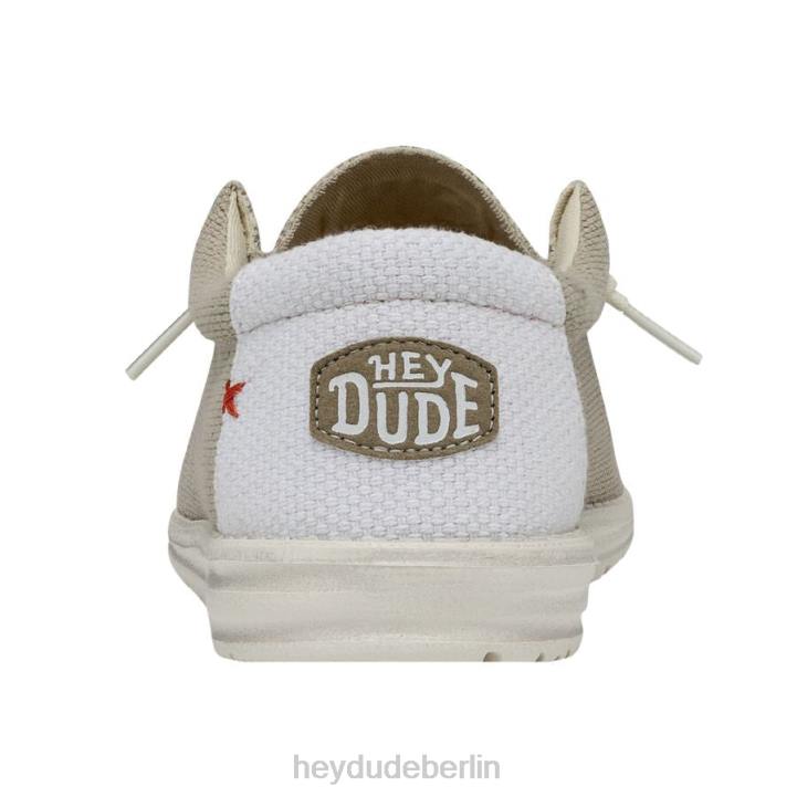 Wally geflochten Hey Dude Männer 8JFX374 Schuhe cremefarben