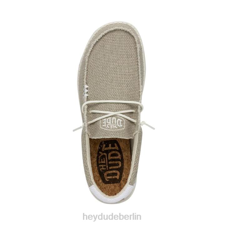 Wally geflochten Hey Dude Männer 8JFX374 Schuhe cremefarben