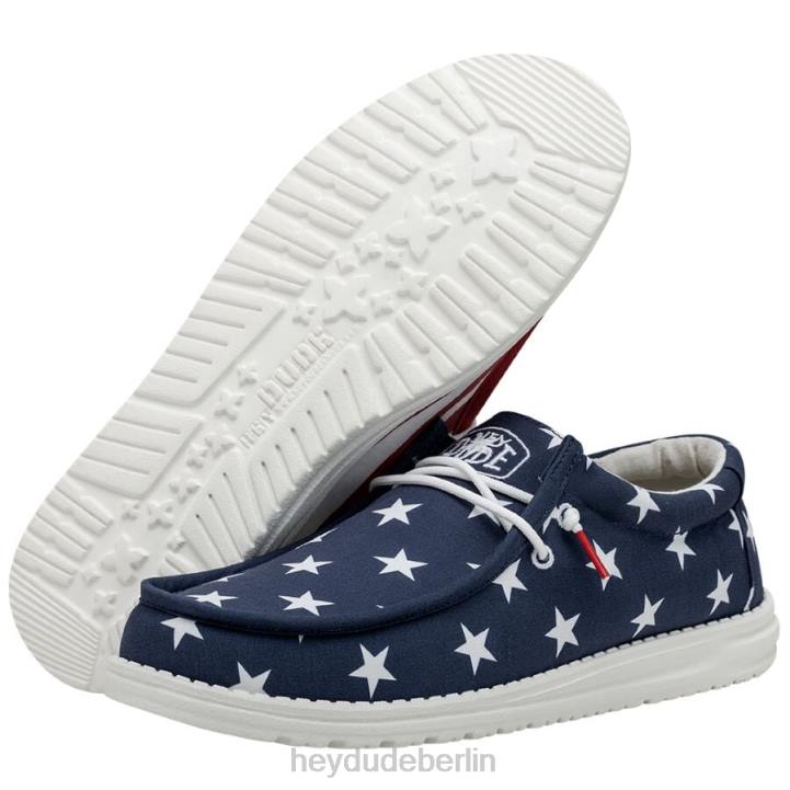 Wally patriotisch Hey Dude Männer 8JFX294 Schuhe amerikanische Flagge