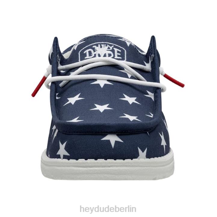 Wally patriotisch Hey Dude Männer 8JFX294 Schuhe amerikanische Flagge