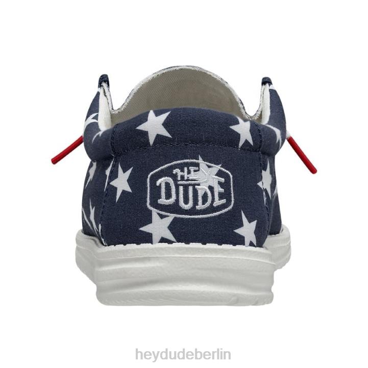 Wally patriotisch Hey Dude Männer 8JFX294 Schuhe amerikanische Flagge