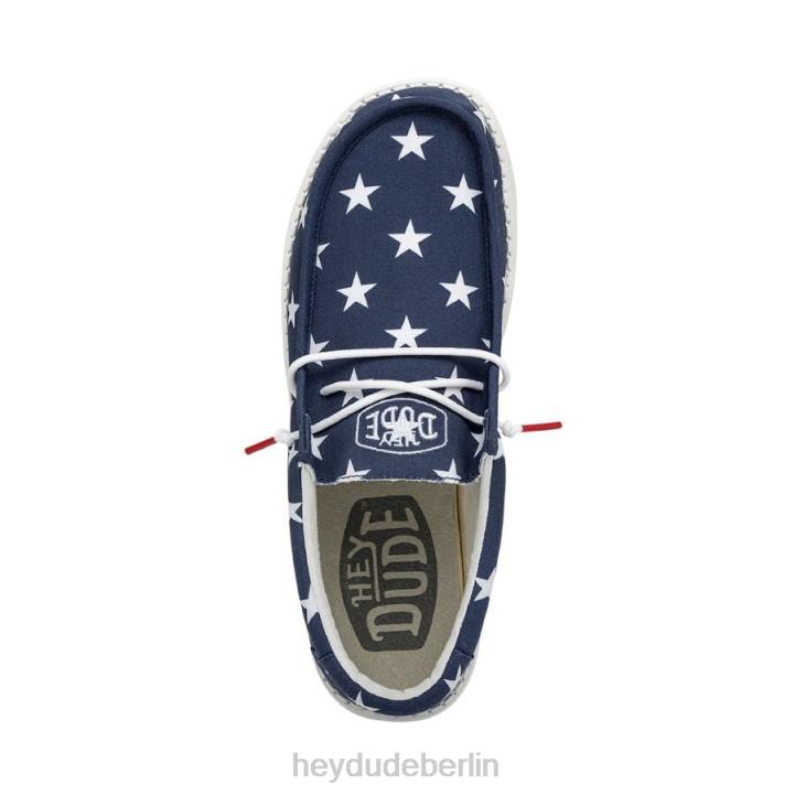 Wally patriotisch Hey Dude Männer 8JFX294 Schuhe amerikanische Flagge