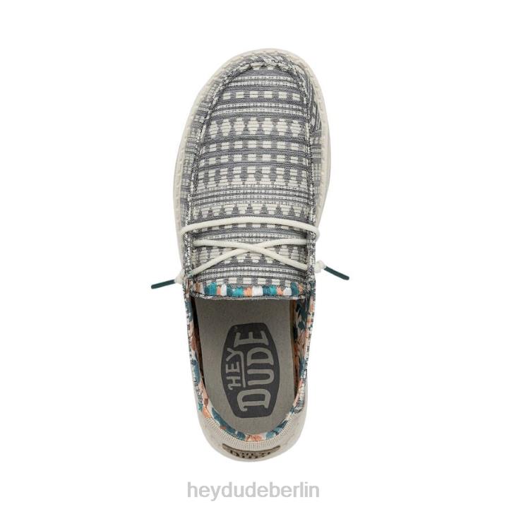 Wendy Boho Hey Dude Männer 8JFX63 Schuhe Stickerei grau