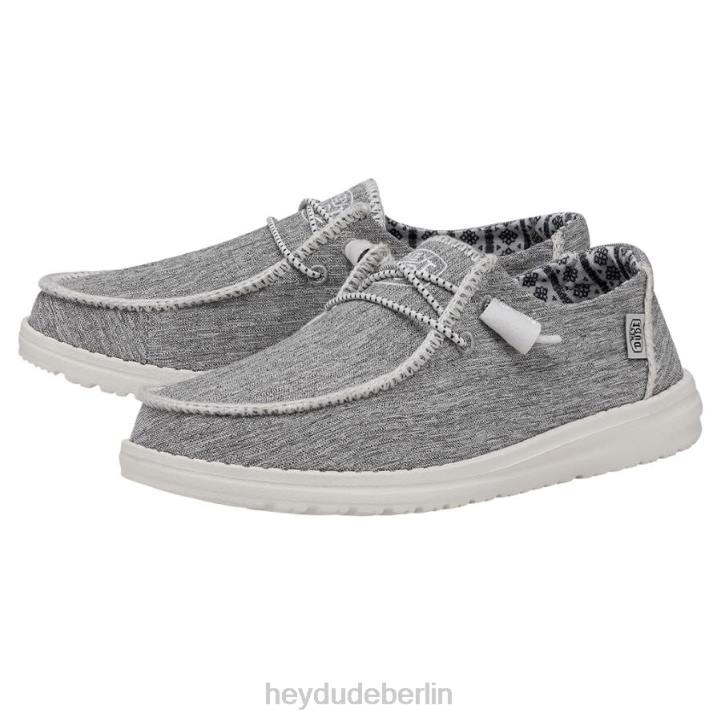 Wendy Boho-Stich Hey Dude Männer 8JFX107 Schuhe weiße Melange