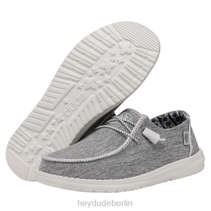 Wendy Boho-Stich Hey Dude Männer 8JFX107 Schuhe weiße Melange