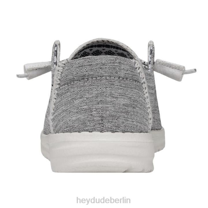 Wendy Boho-Stich Hey Dude Männer 8JFX107 Schuhe weiße Melange