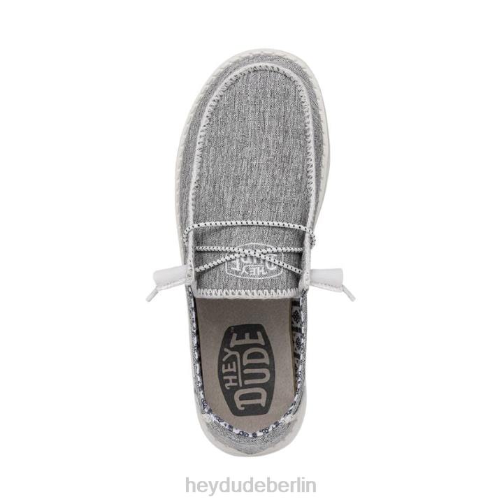 Wendy Boho-Stich Hey Dude Männer 8JFX107 Schuhe weiße Melange