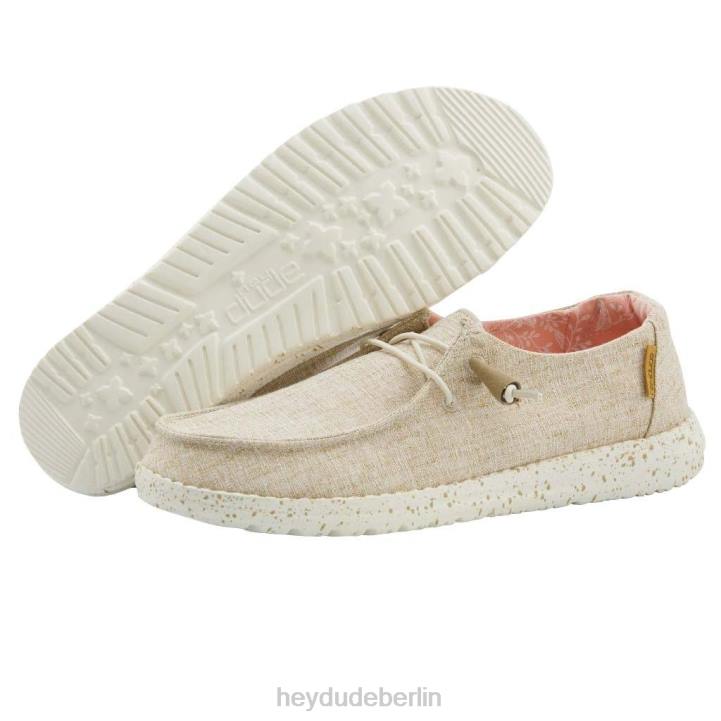 Wendy Chambray Hey Dude Männer 8JFX102 Schuhe weiße Nuss