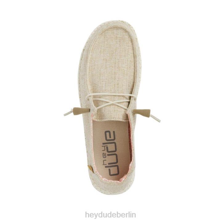 Wendy Chambray Hey Dude Männer 8JFX102 Schuhe weiße Nuss