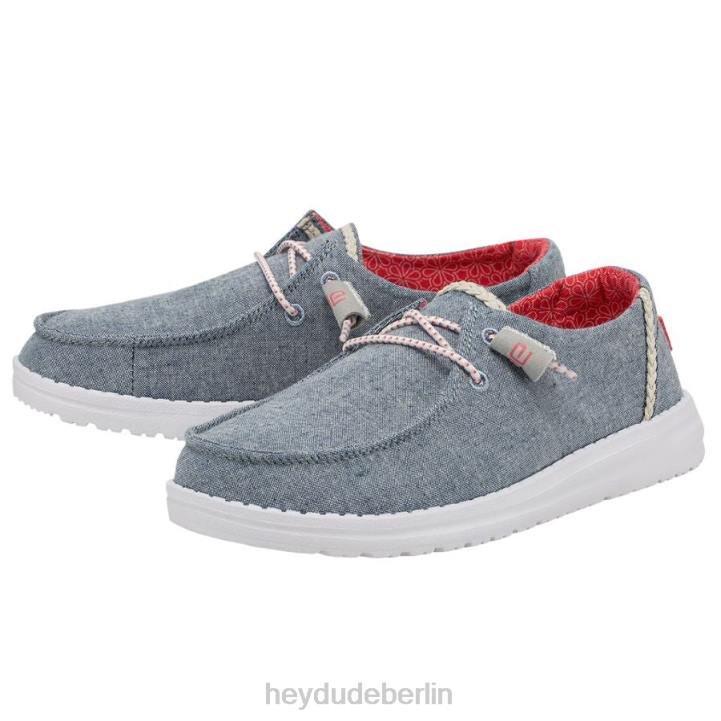 Wendy Chambray Hey Dude Männer 8JFX212 Schuhe Zopf Indigo