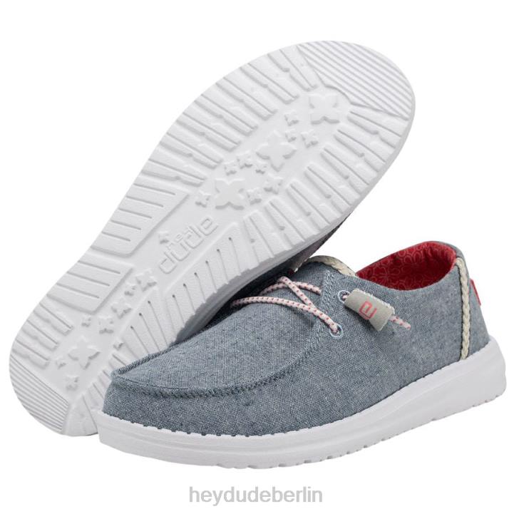 Wendy Chambray Hey Dude Männer 8JFX212 Schuhe Zopf Indigo