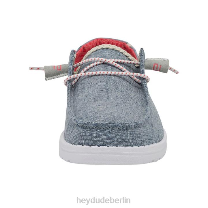 Wendy Chambray Hey Dude Männer 8JFX212 Schuhe Zopf Indigo