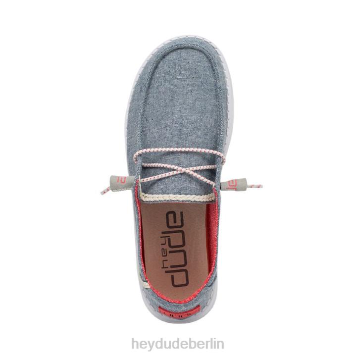 Wendy Chambray Hey Dude Männer 8JFX212 Schuhe Zopf Indigo