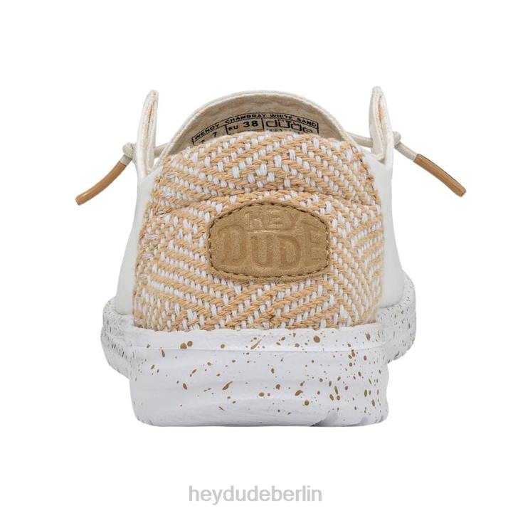 Wendy Chambray Hey Dude Männer 8JFX95 Schuhe weißer Sand