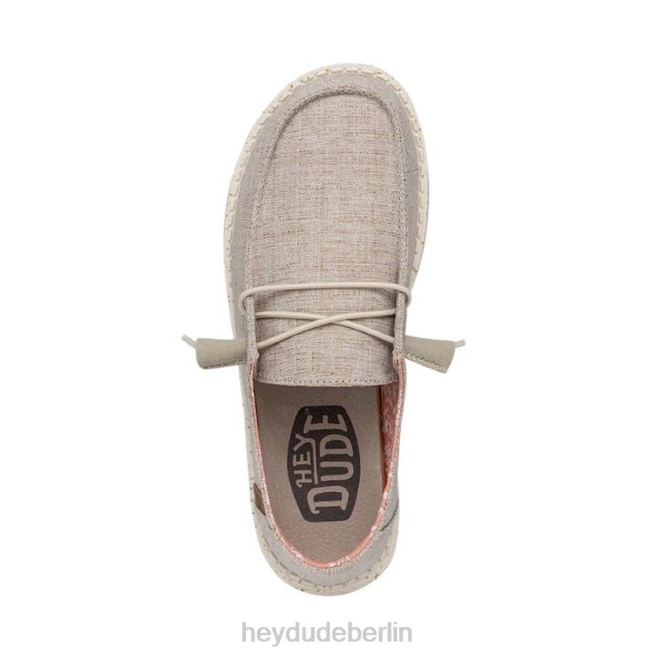 Wendy Chambray weit Hey Dude Männer 8JFX205 Schuhe weiße Nuss