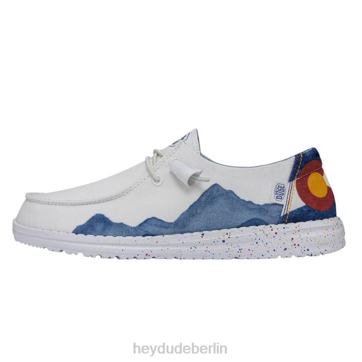 Wendy Colorado Aquarell Hey Dude Männer 8JFX197 Schuhe Weiß