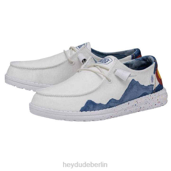 Wendy Colorado Aquarell Hey Dude Männer 8JFX197 Schuhe Weiß