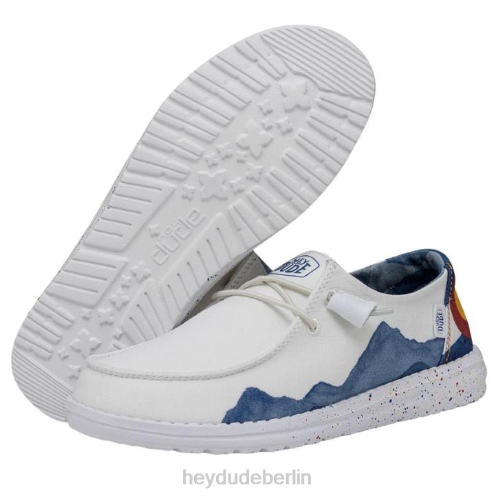 Wendy Colorado Aquarell Hey Dude Männer 8JFX197 Schuhe Weiß