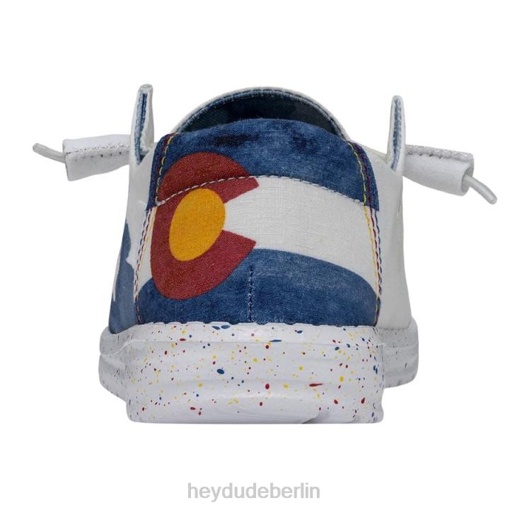 Wendy Colorado Aquarell Hey Dude Männer 8JFX197 Schuhe Weiß
