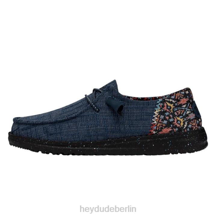 Wendy Funk Slub-Decke Hey Dude Männer 8JFX119 Schuhe Mitternachtsregen