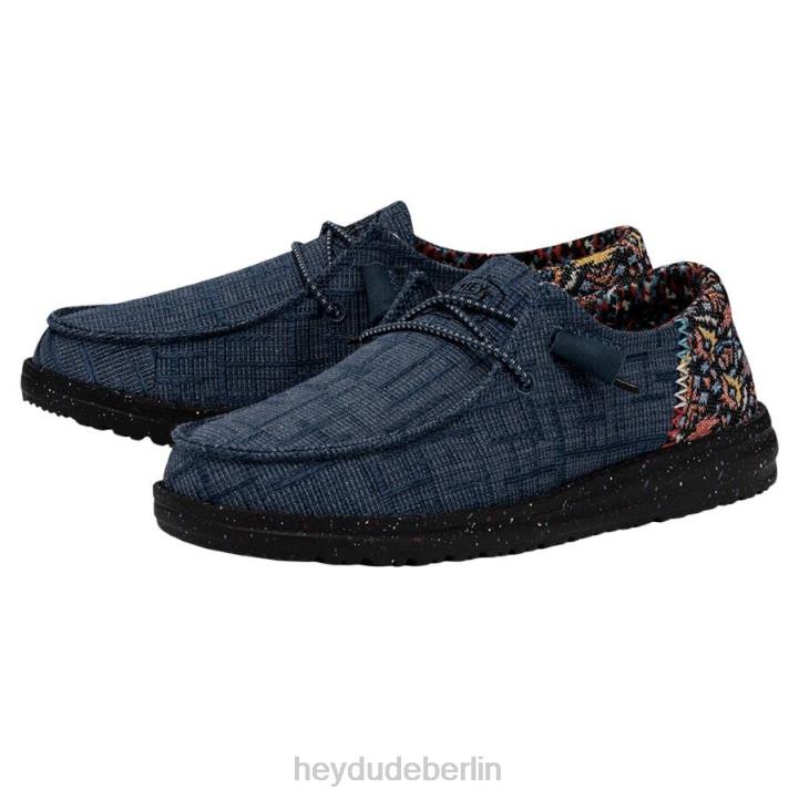 Wendy Funk Slub-Decke Hey Dude Männer 8JFX119 Schuhe Mitternachtsregen