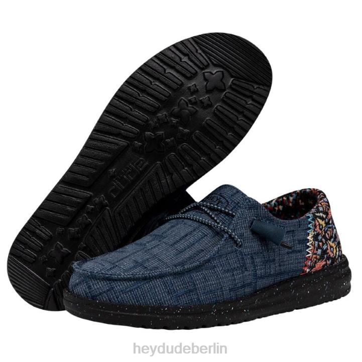 Wendy Funk Slub-Decke Hey Dude Männer 8JFX119 Schuhe Mitternachtsregen