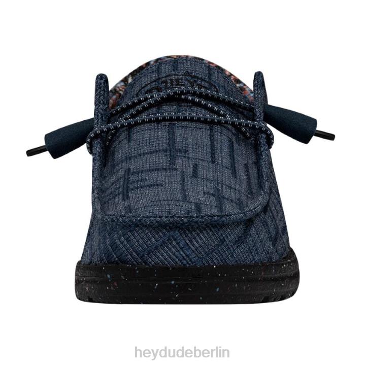 Wendy Funk Slub-Decke Hey Dude Männer 8JFX119 Schuhe Mitternachtsregen