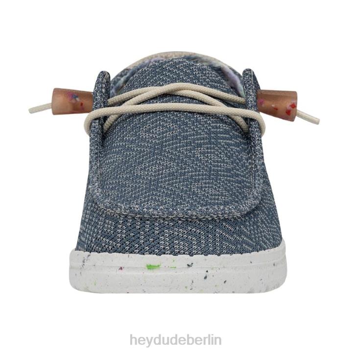 Wendy Knit II Hey Dude Männer 8JFX53 Schuhe blauer Jeansstoff