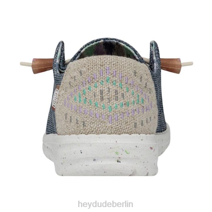 Wendy Knit II Hey Dude Männer 8JFX53 Schuhe blauer Jeansstoff
