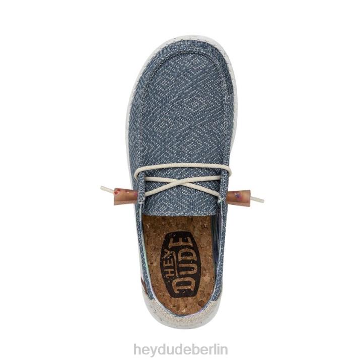 Wendy Knit II Hey Dude Männer 8JFX53 Schuhe blauer Jeansstoff