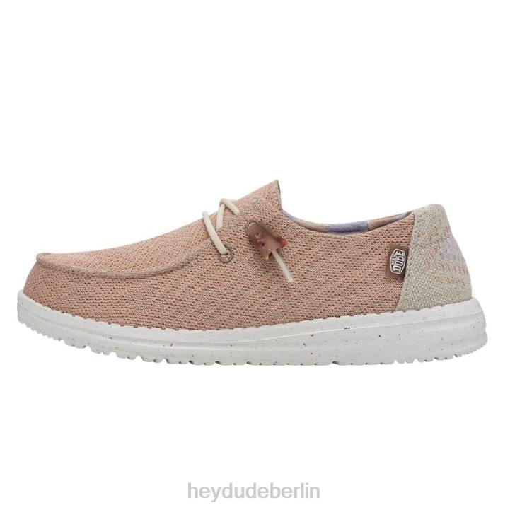 Wendy Knit II Hey Dude Männer 8JFX55 Schuhe rosa Salz
