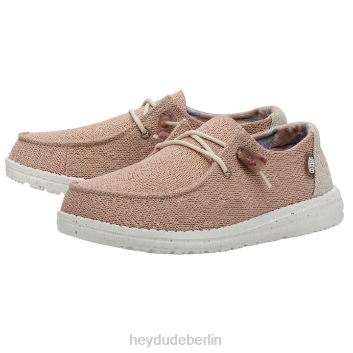 Wendy Knit II Hey Dude Männer 8JFX55 Schuhe rosa Salz