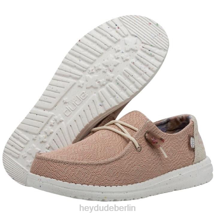 Wendy Knit II Hey Dude Männer 8JFX55 Schuhe rosa Salz