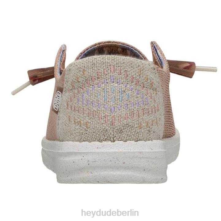 Wendy Knit II Hey Dude Männer 8JFX55 Schuhe rosa Salz