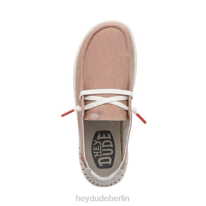 Wendy Rise Chambray Hey Dude Männer 8JFX153 Schuhe Rose