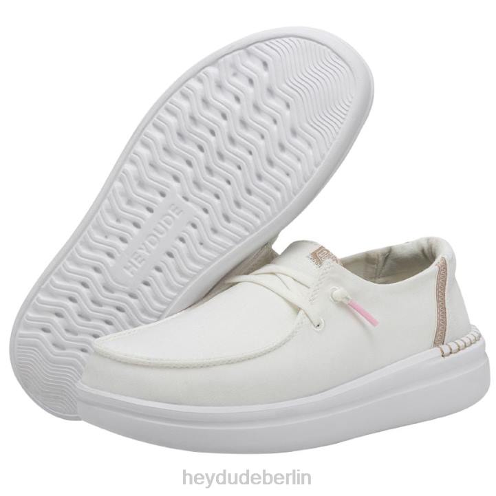 Wendy Rise Hey Dude Männer 8JFX180 Schuhe weißes Glitzern