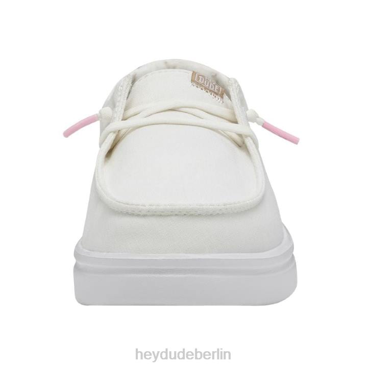Wendy Rise Hey Dude Männer 8JFX180 Schuhe weißes Glitzern