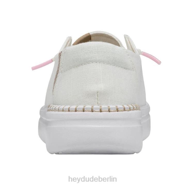 Wendy Rise Hey Dude Männer 8JFX180 Schuhe weißes Glitzern