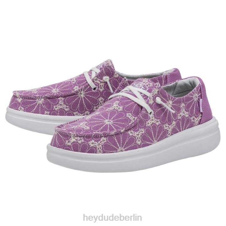 Wendy Rise Öse Hey Dude Männer 8JFX150 Schuhe violett