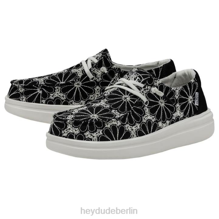 Wendy Rise Öse Hey Dude Männer 8JFX177 Schuhe Schwarz