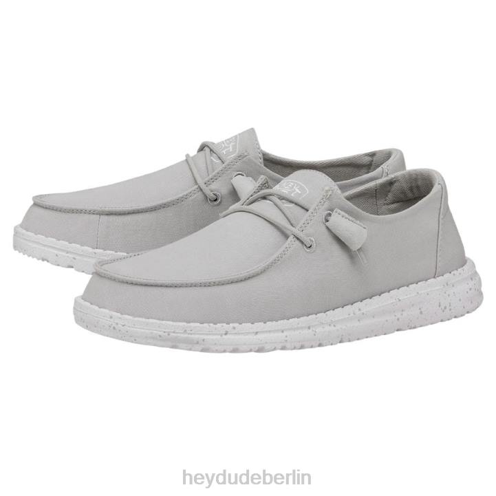 Wendy Slub Canvas Hey Dude Männer 8JFX25 Schuhe hellgrau