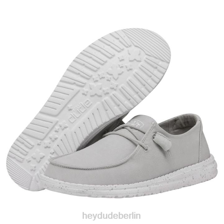 Wendy Slub Canvas Hey Dude Männer 8JFX25 Schuhe hellgrau