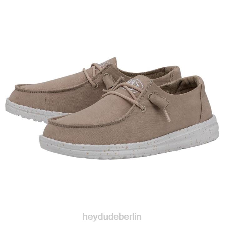 Wendy Slub Canvas Hey Dude Männer 8JFX29 Schuhe bräunen