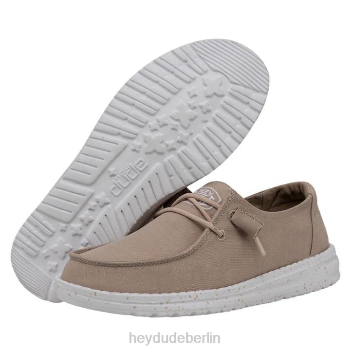 Wendy Slub Canvas Hey Dude Männer 8JFX29 Schuhe bräunen