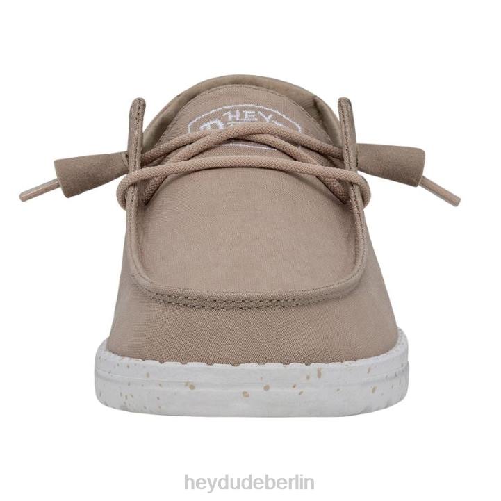Wendy Slub Canvas Hey Dude Männer 8JFX29 Schuhe bräunen