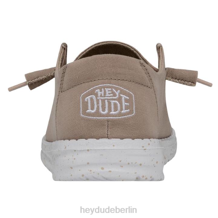 Wendy Slub Canvas Hey Dude Männer 8JFX29 Schuhe bräunen